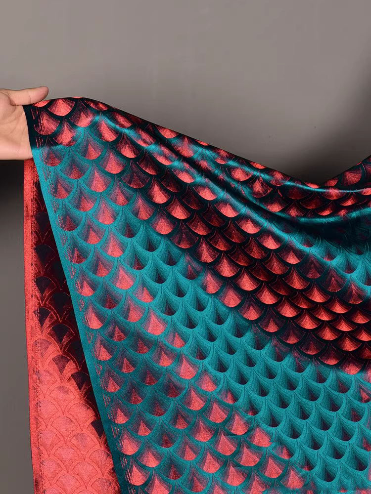 Тканая парчовая ткань павлина  – обзор и цена Crystal Mesh Fabric